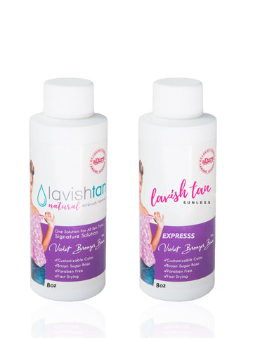 Violet Combo Pack - (2)8oz Bottles of EXPRESS and Signature Violet Solution *Total of 16oz
