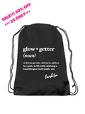 CUTE!! "GLOW-GETTER" Drawstring Backpack