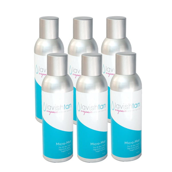 Wholesale Case - Micro-Mist Sunless Spray Cans (6oz)-Lavish Tan ™ - Organic Spray Tanning Solutions